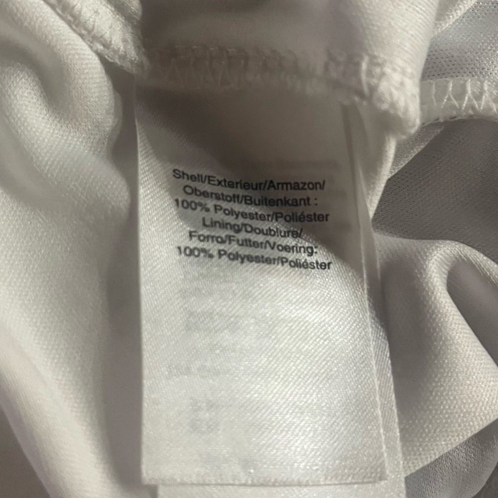 DKNY | XL | Pink, Purple & White Faux Wrap Dress - Picture 9 of 11